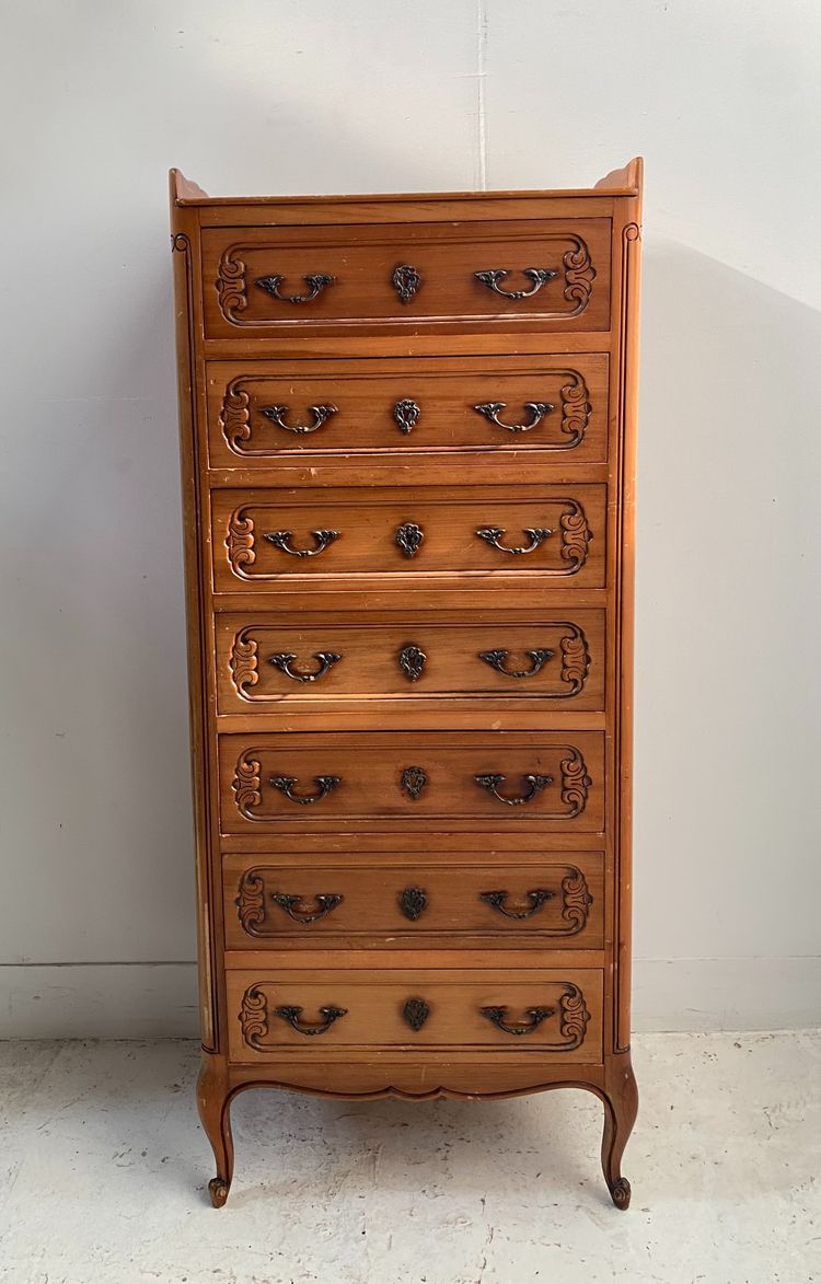 Kommode aus massivem Kirschholz im Regency-Stil des 20. Jahrhunderts