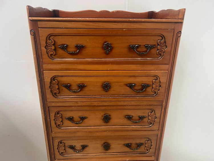 Kommode aus massivem Kirschholz im Regency-Stil des 20. Jahrhunderts