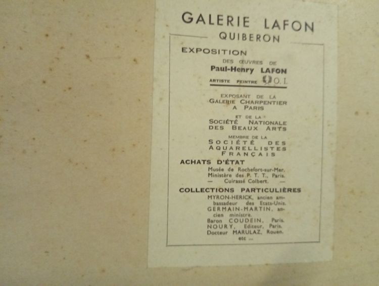 Paul-Henry Lafon – Costa rocciosa a Quiberon – Olio su tavola