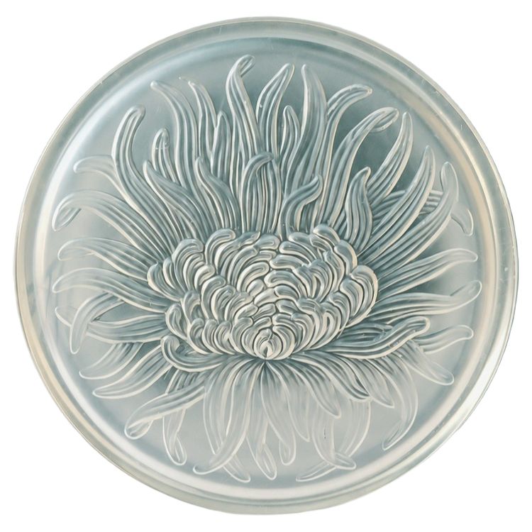 Bonbonnière Art nouveau à décor de Dahlia, Verlys France