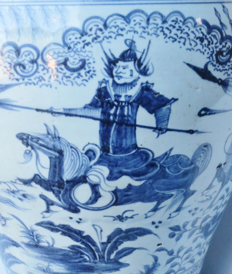 Potiche en porcelaine de chine, XIXe siècle.