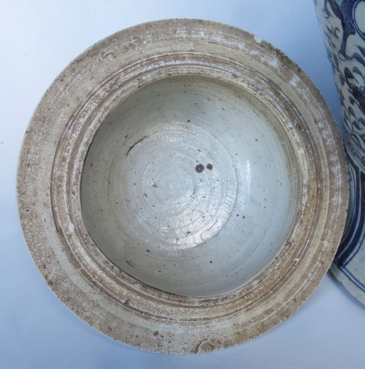 Potiche en porcelaine de chine, XIXe siècle.