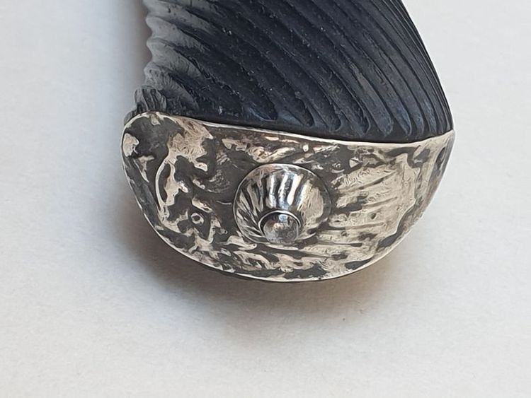 18th Century Hunting Dagger - Silver from the Farmers General - Blade engraved with hunting scenes