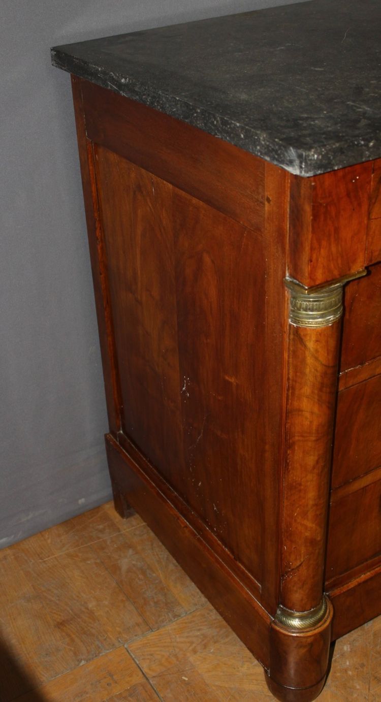 Commode Empire à Demi Colonne , XIXe