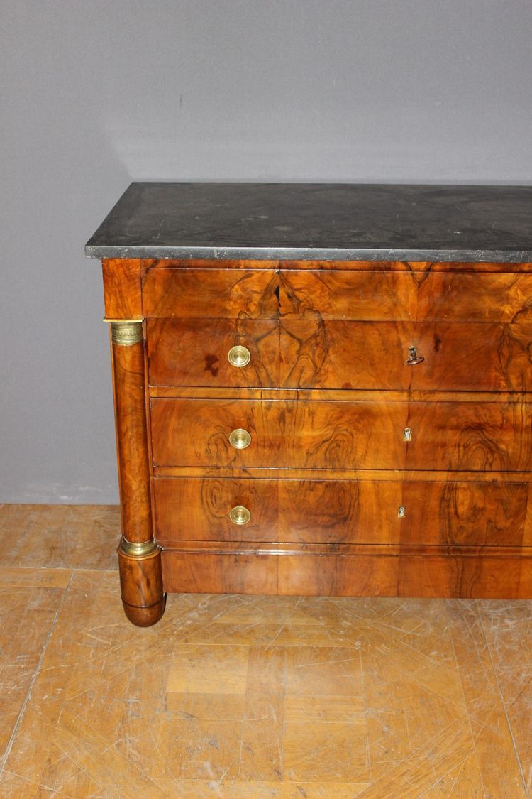 Commode Empire à Demi Colonne , XIXe
