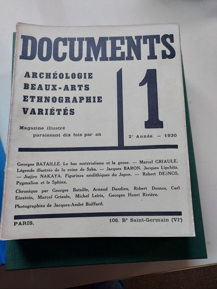 DOCUMENTS 1929-1930 Georges Bataille