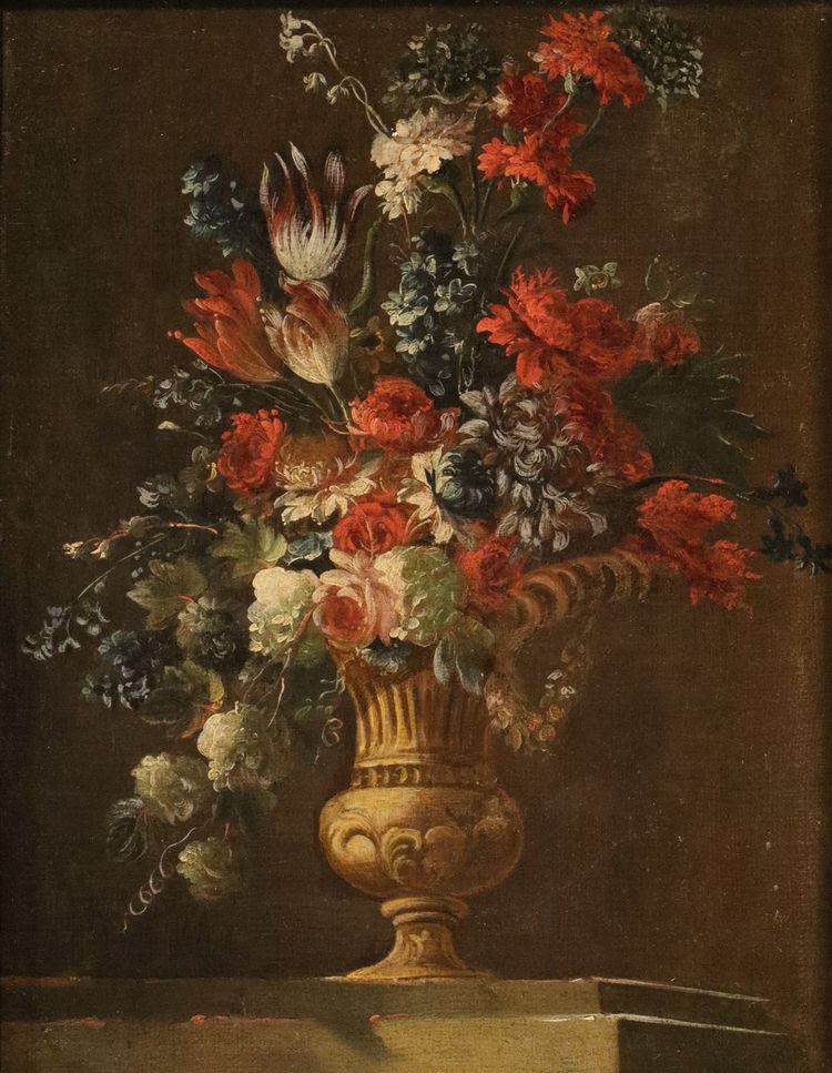 Francesco Lavagna (Neapel, 1684 – 1724) - Ein Paar Blumenstillleben