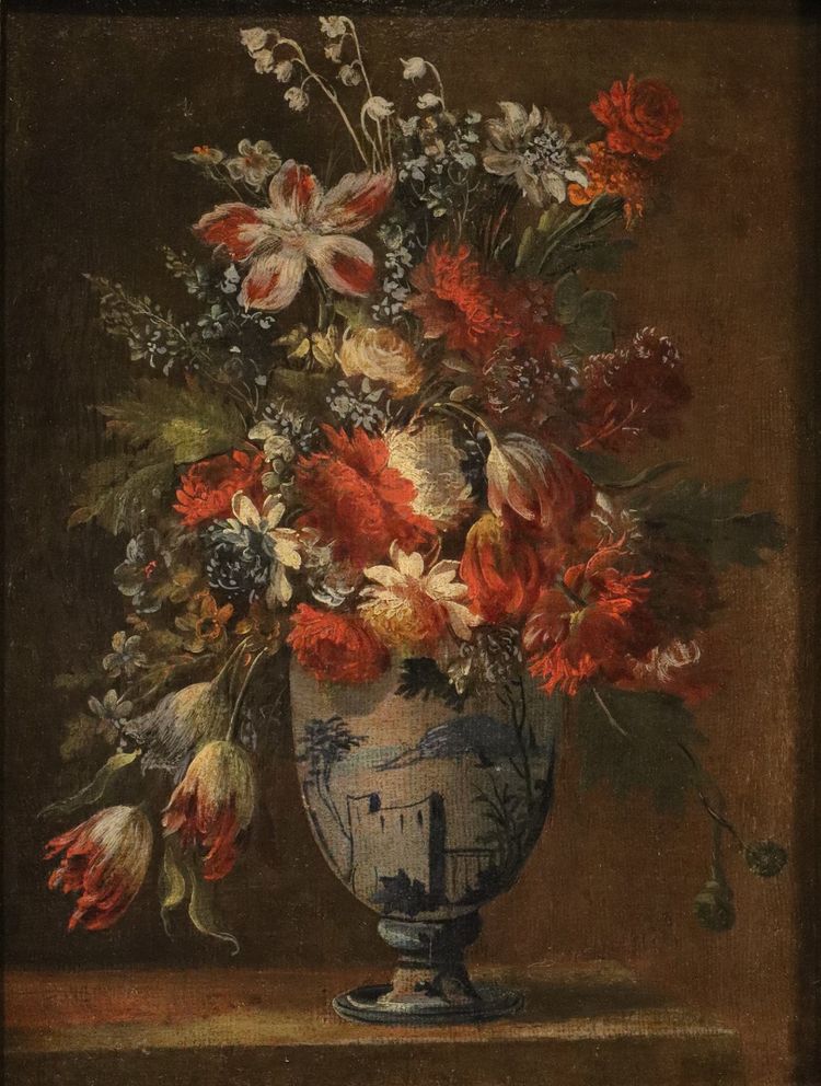 Francesco Lavagna (Neapel, 1684 – 1724) - Ein Paar Blumenstillleben