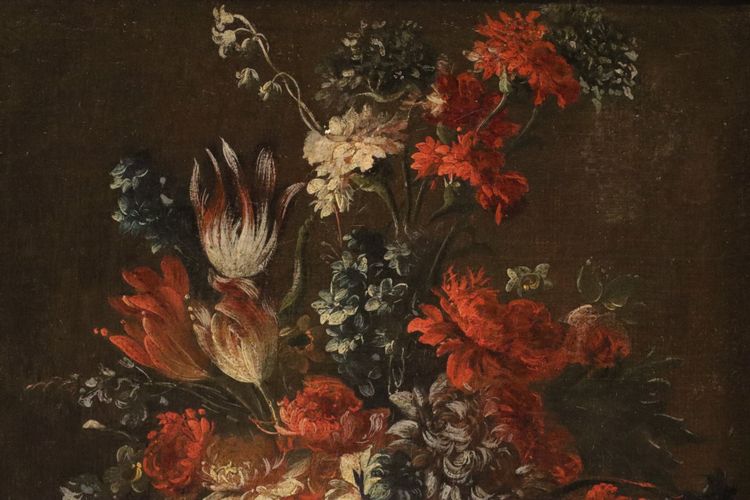 Francesco Lavagna (Neapel, 1684 – 1724) - Ein Paar Blumenstillleben