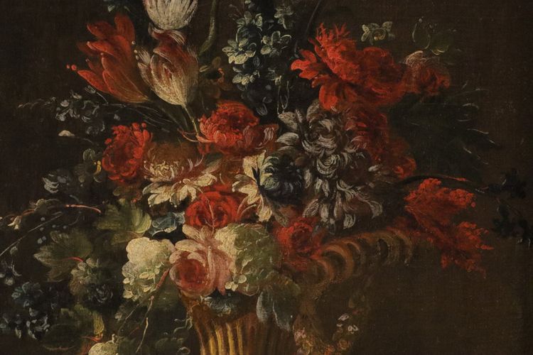 Francesco Lavagna (Neapel, 1684 – 1724) - Ein Paar Blumenstillleben