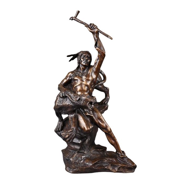 BUCK McCain　ブロンズ像　銅像　西洋彫刻 Bronze “Spirit of War” after Buck McCain - 20th | Antikeo