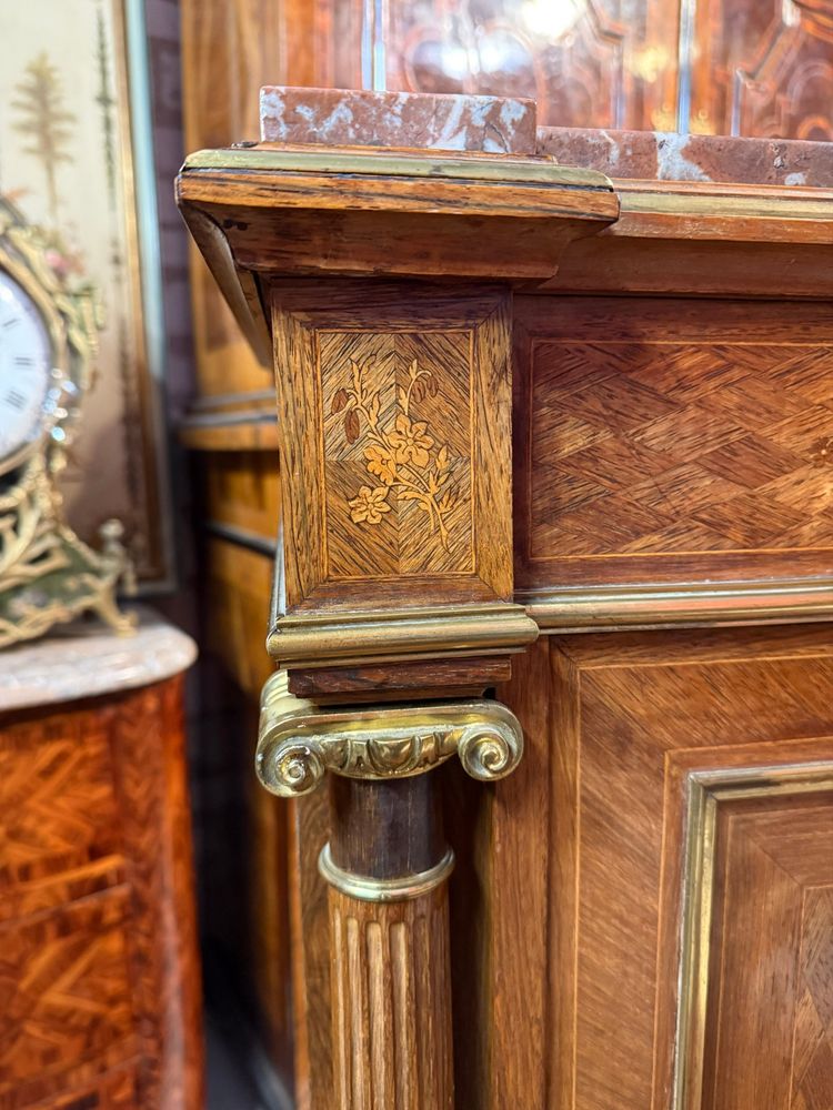 MARQUETTE-SEITENSCHRANK IM STIL LOUIS XVI - NAPOLEON III