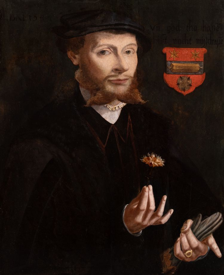 Bartholomaeus IBruyn (ca. 1493–1555) und seine Werkstatt. Jüngling mit einer Nelke.