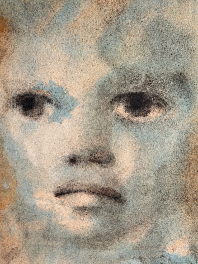 Leonor Fini — « Visage », lithographie en couleurs signée, épreuve d’artiste