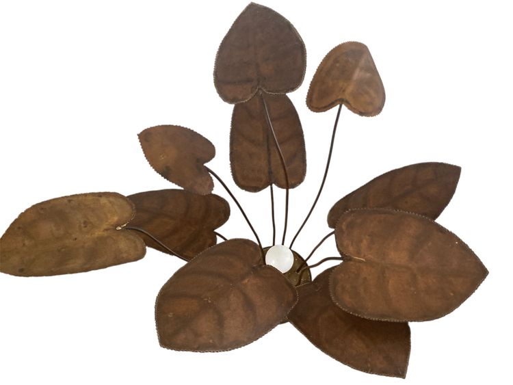 LAMPE SCULPTURALE EN MÉTAL, ANNÉES 1960/70