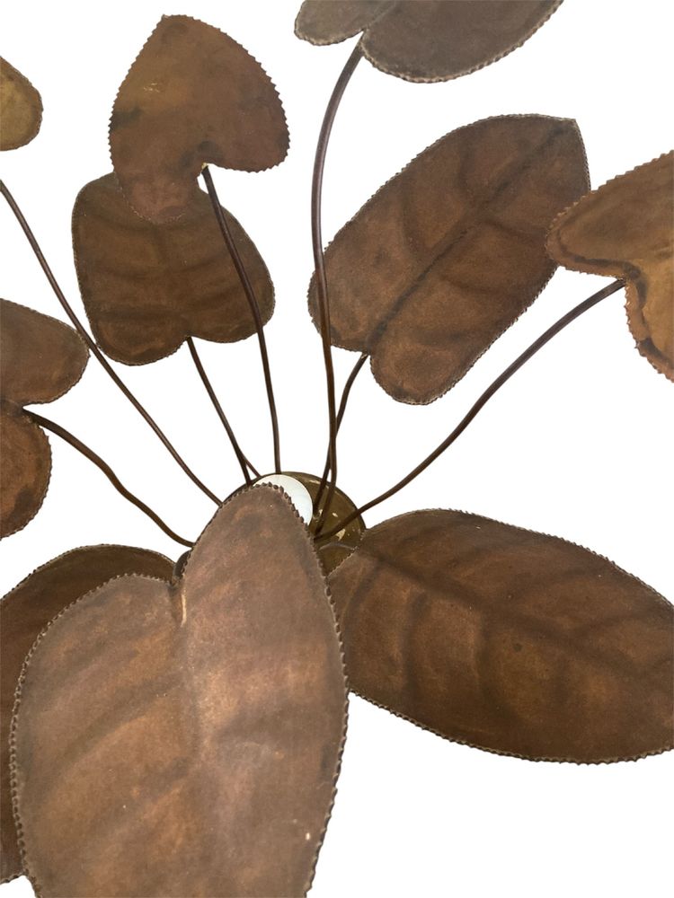 LAMPE SCULPTURALE EN MÉTAL, ANNÉES 1960/70