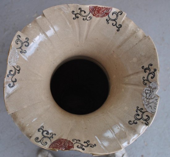 Grande Vaso Giapponese In Satsuma Diciannovesima Volta