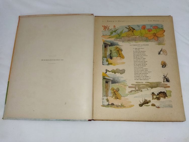 ENFANTINA FABLES DE LA FONTAINE Illustrations Benjamin RABIER Parties I & II Ouvrages de COLLECTION