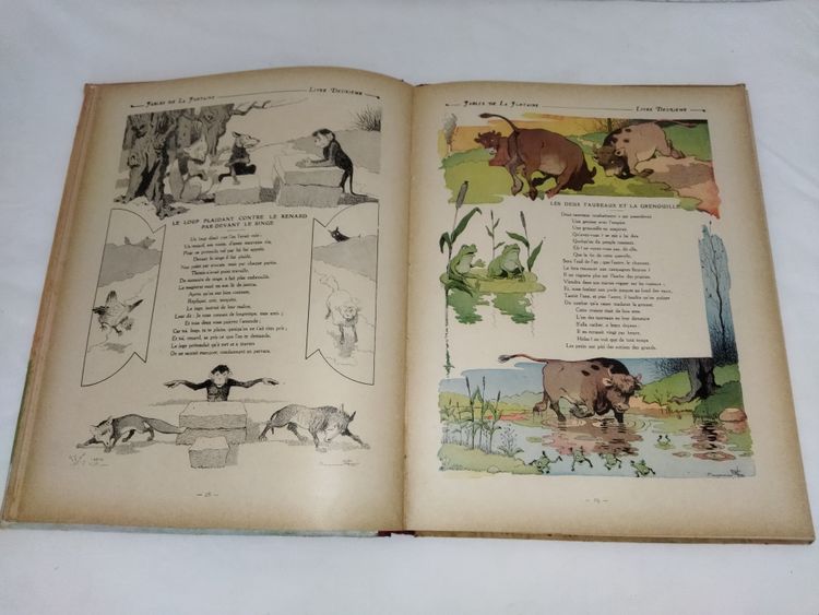 ENFANTINA FABLES DE LA FONTAINE Illustrations Benjamin RABIER Parties I & II Ouvrages de COLLECTION