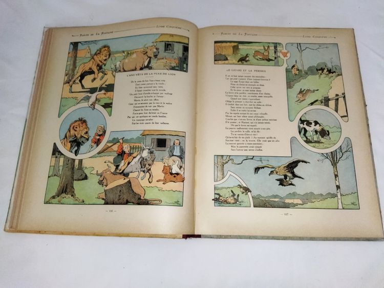 ENFANTINA FABLES DE LA FONTAINE Illustrations Benjamin RABIER Parties I & II Ouvrages de COLLECTION