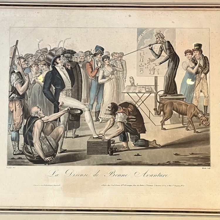 La diseuse de bonne aventure, d'après Pierre Pasquier, époque Empire