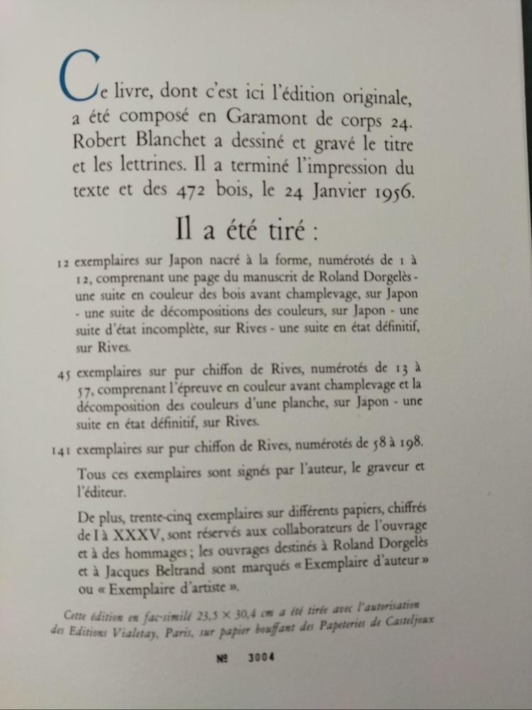 VACANCES FORCÉES Roland DORGELES Illustrations Gravure Bois Raoul DUFY  Édition Originale 1956