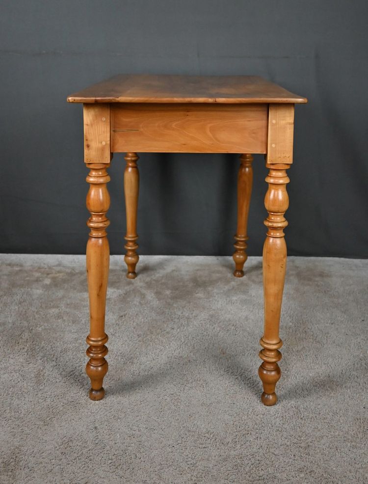 Petite Table Bureau en Merisier Massif - Fin XIXe