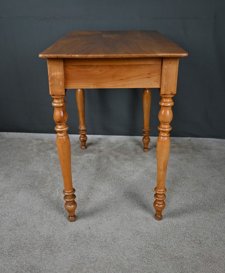 Petite Table Bureau en Merisier Massif - Fin XIXe