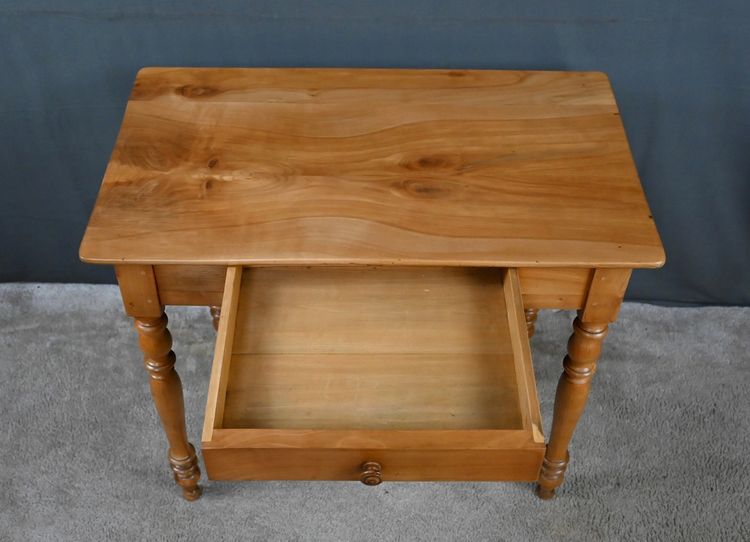Petite Table Bureau en Merisier Massif - Fin XIXe