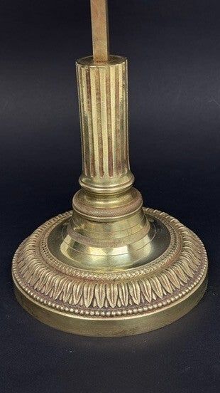 19th-Century Bronze Hot-Water Bottle Lamp