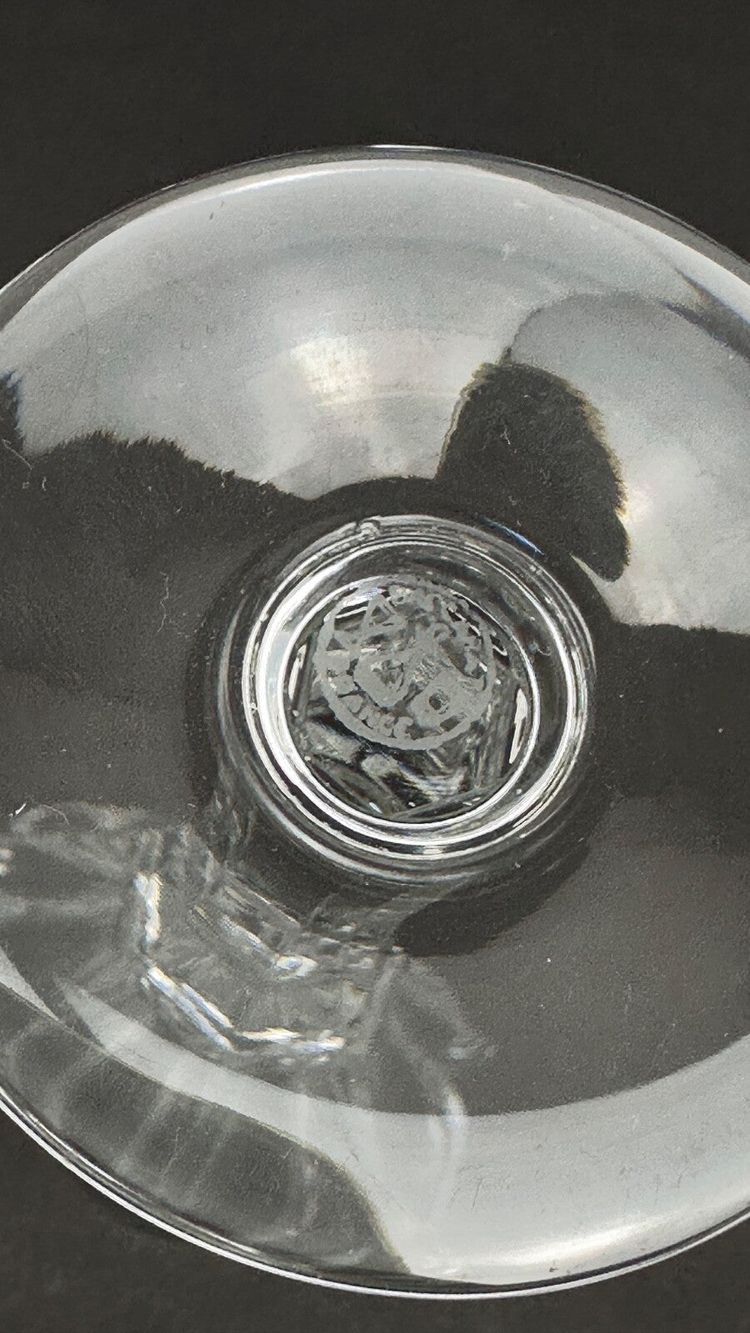 Baccarat, set di 9 flûte da champagne modello Duchesse De Dino