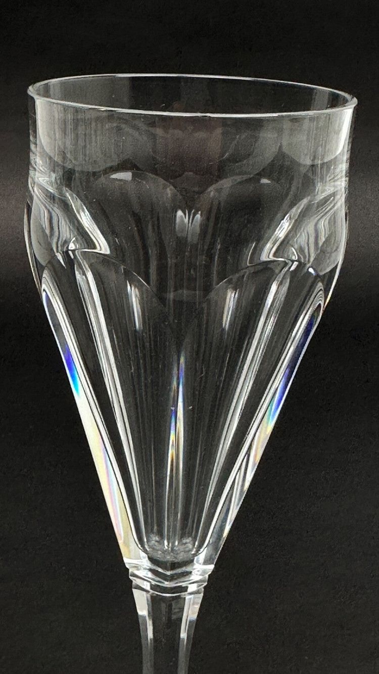 Baccarat, set di 9 flûte da champagne modello Duchesse De Dino