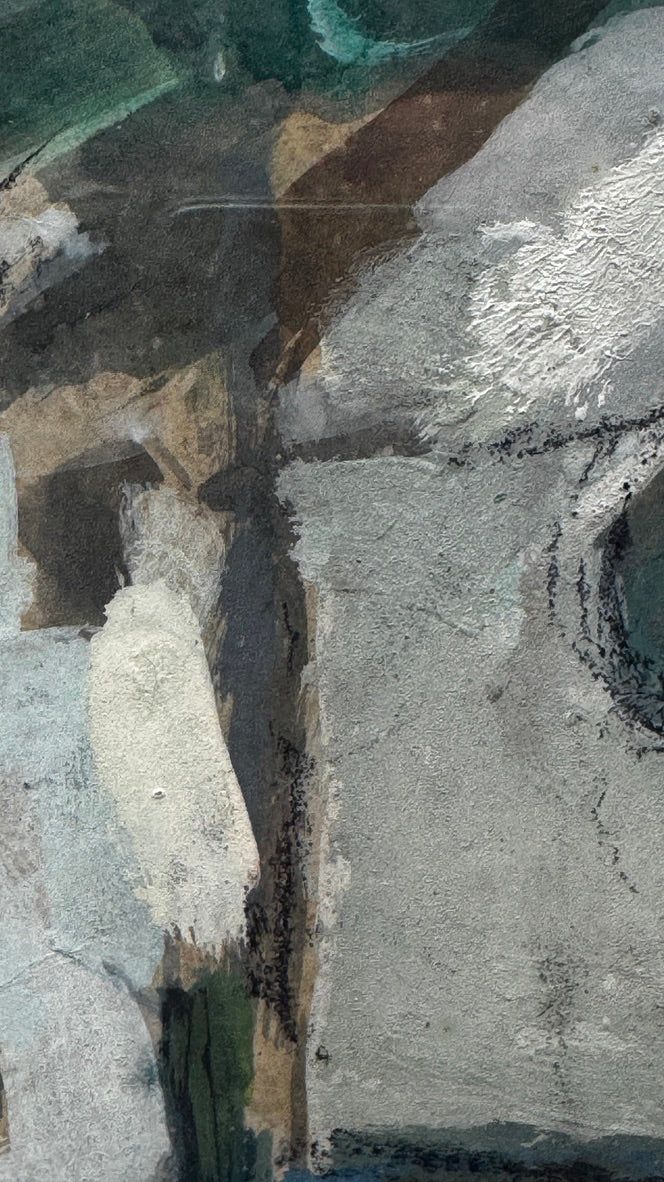 Edmond Niemczyk, composition sur papier 1970