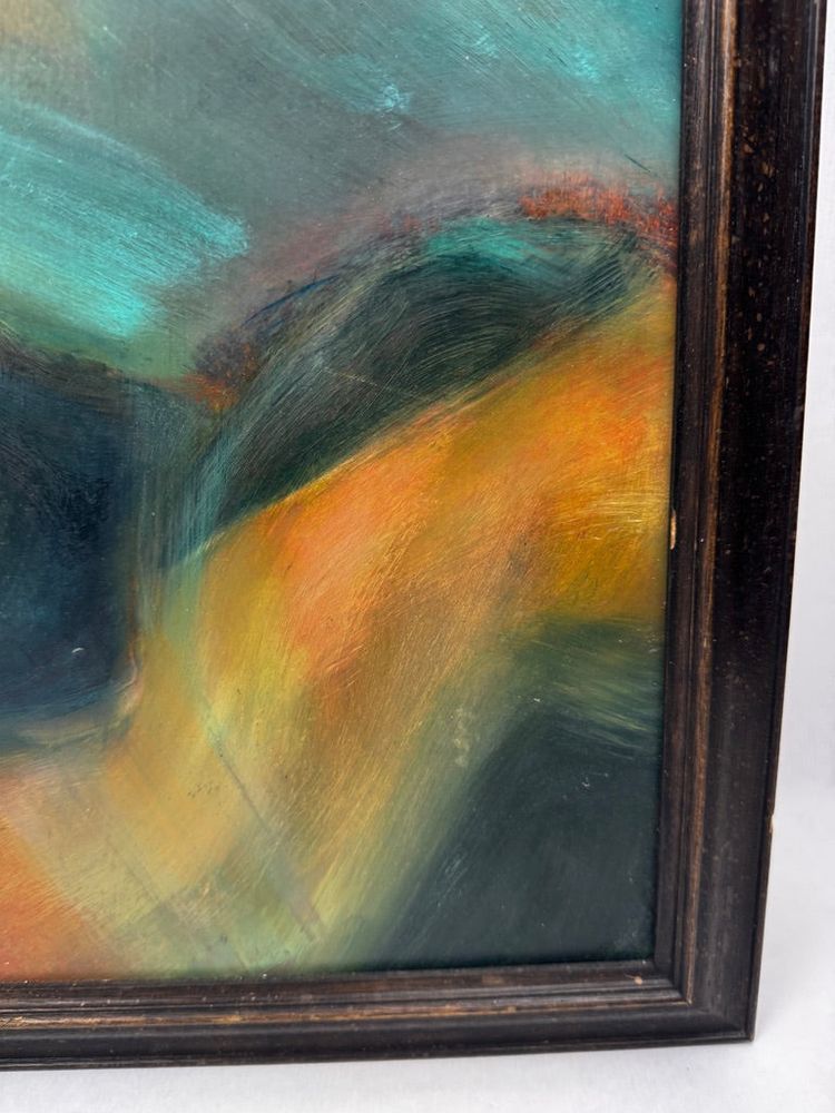 Öl auf Karton – Stilisierte Art-Déco-Studie nach dem Adam aus der Sixtinischen Kapelle – 60 x 80 cm