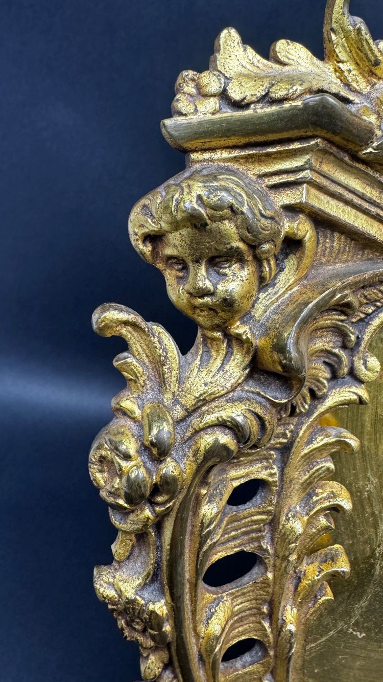 Pair of gilded bronze frames in the Louis XV style, late 19th century