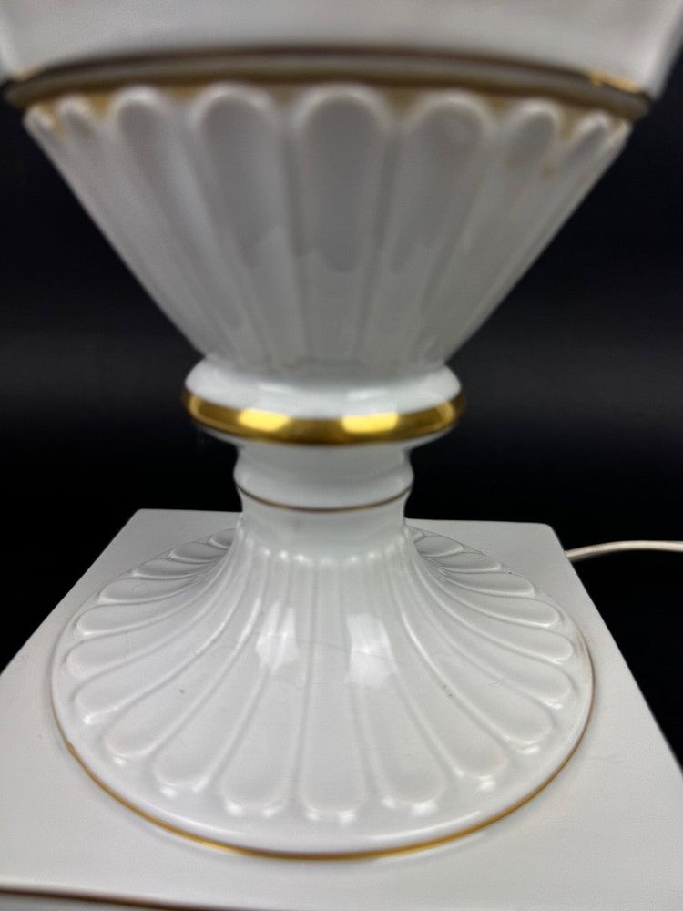 Raynaud Limoges Porcelain Lamp Base, Birds of Paradise
