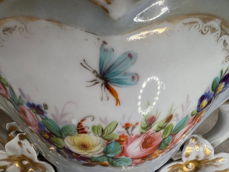 Grand Vase de mariée en porcelaine de Paris