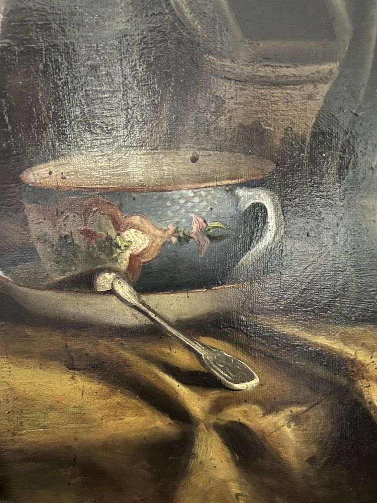 Henry Ducloux, Tea Time, 1882, Huile sur Toile, Encadrée
