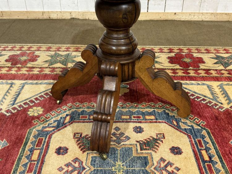 Louis Philippe-style side table in walnut, late 19th century