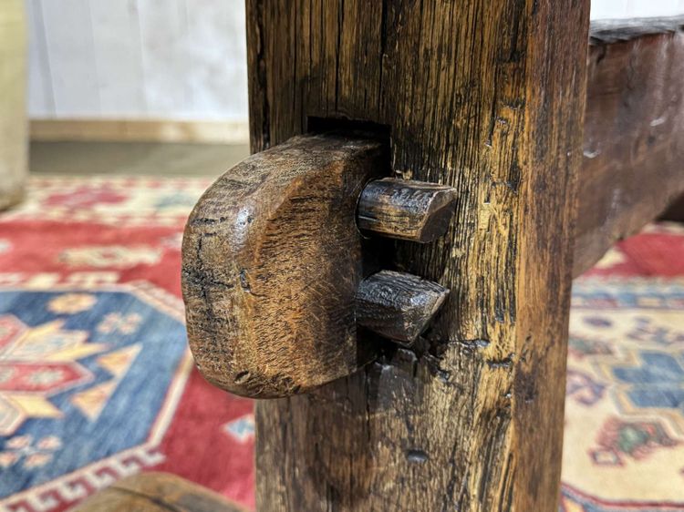 19th-century English monastic oak table