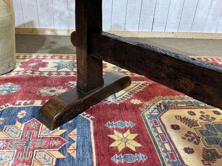19th-century English monastic oak table