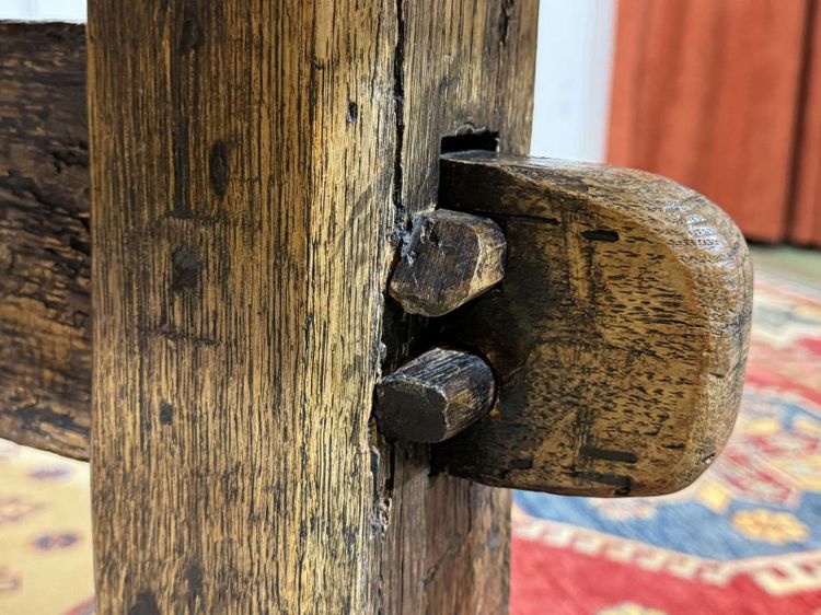 19th-century English monastic oak table
