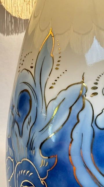 Camille Tharaud, large vase converted into a lamp