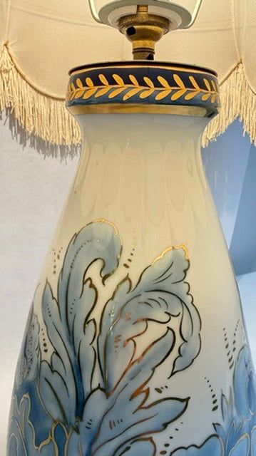Camille Tharaud, large vase converted into a lamp