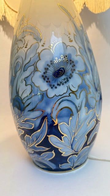 Camille Tharaud, large vase converted into a lamp