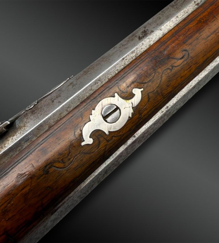DOUBLE-FLINTLOCK, DOUBLE-BARREL RIFLE signed by ANTON PELL—Austria, Linz—18th century, dated 1778