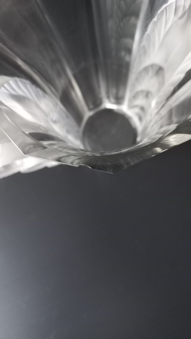 Lalique-Vase, Frankreich, Beauvais, 1 Sprung 