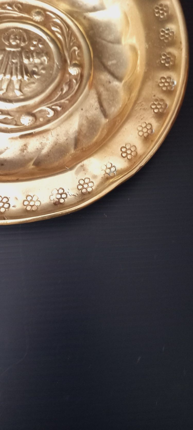 Plat de quête /offrande 16ème 17ème siècle 