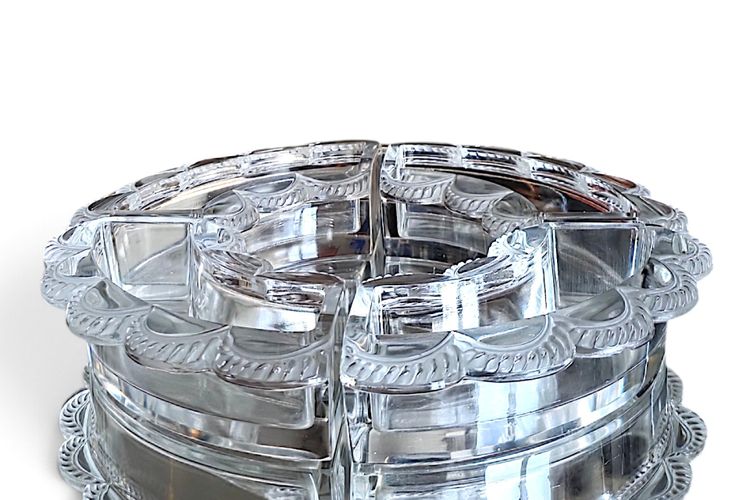Especially Lalique crystal tableware from France