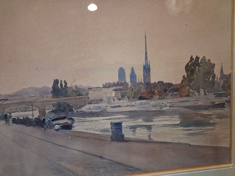 Watercolor signed by VIGNAL